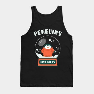 Penguins Give Gifts Animal Facts Tank Top